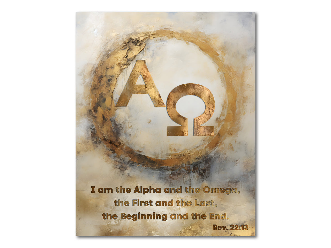 Jesus is the Alpha and the Omega (Rev. 22:13) Poster Print