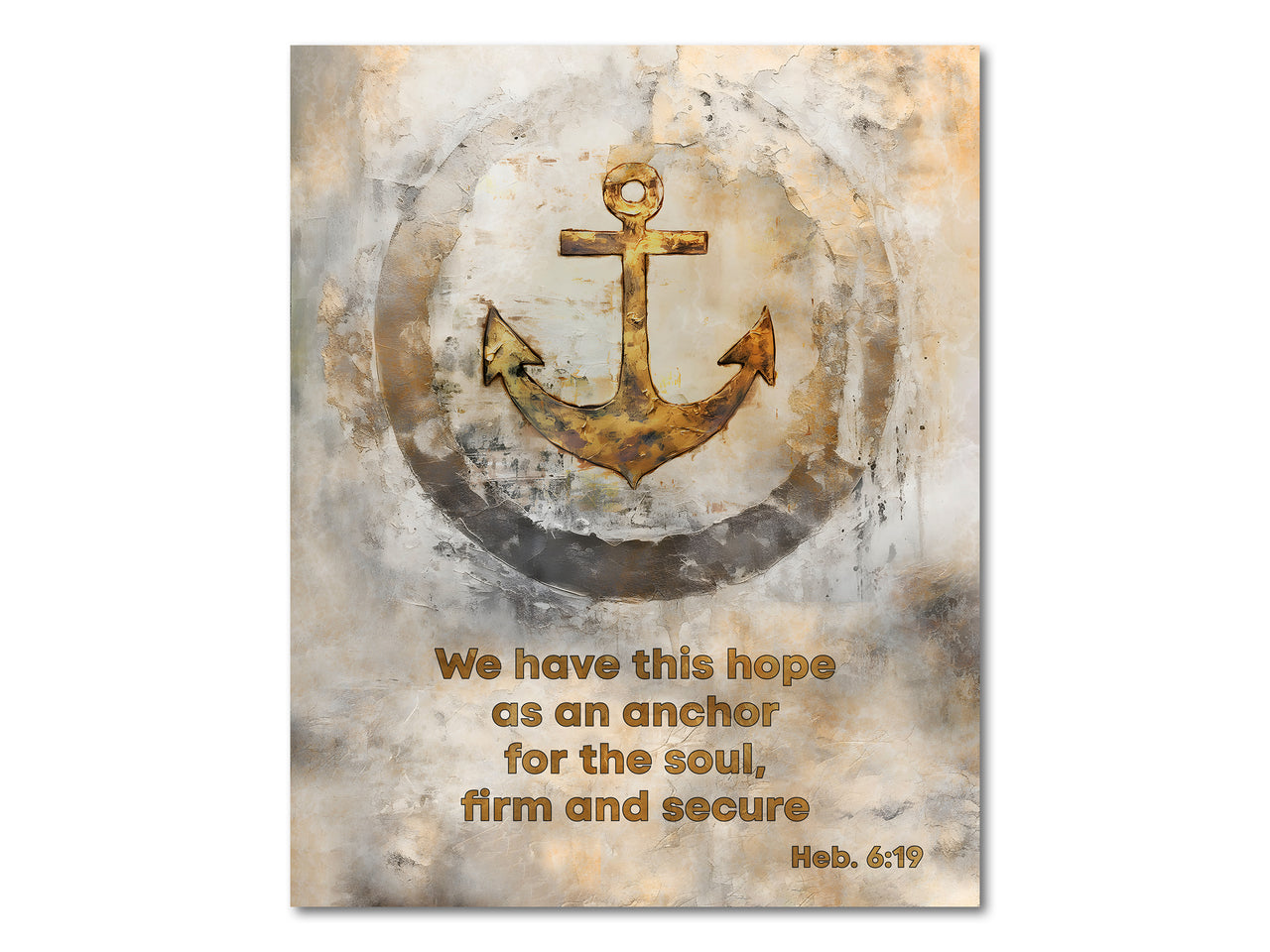Hope as an anchor for the soul (Heb. 6:19) Poster Print