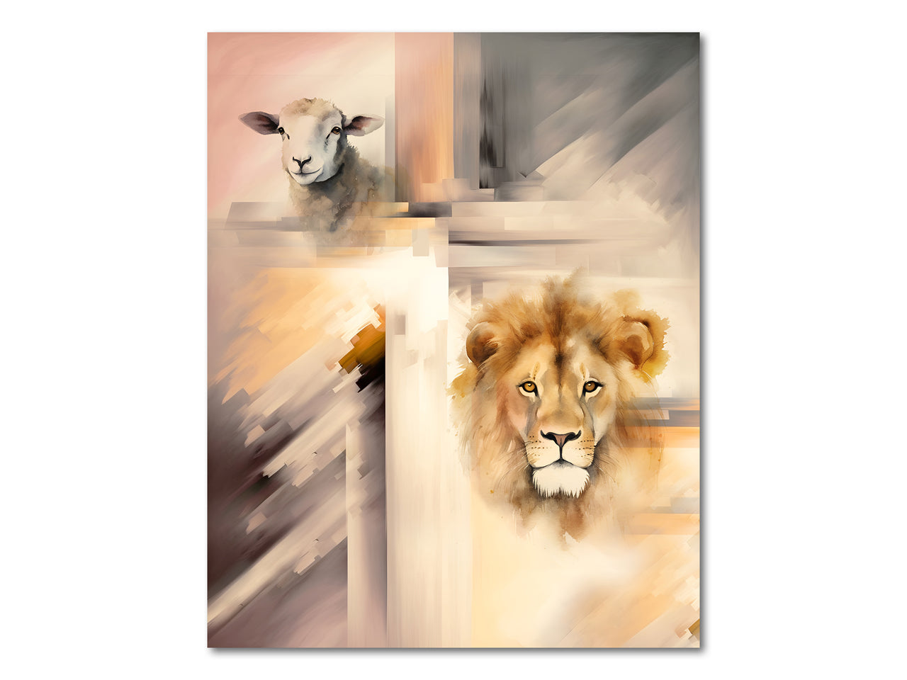 The Lion and The Lamb Poster Print