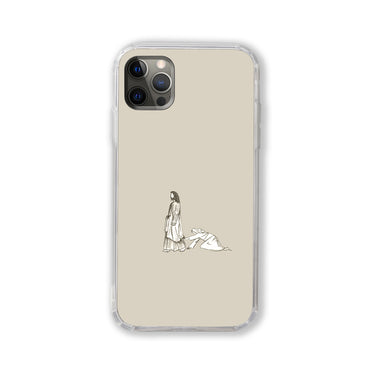 Jesus healing the bleeding woman Phone Case #2