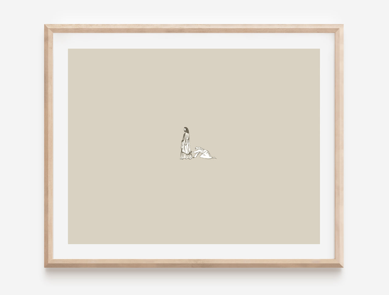 Jesus healing the bleeding woman Poster Print #1
