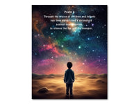 Thumbnail for Through the praise of children and infants (Psalm 8:2) Poster Print