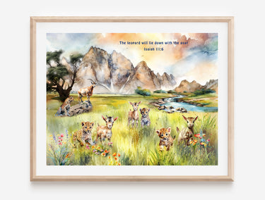 The Millennium 1000 year Kingdom of God (Isaiah 11:6) Poster Print #1