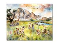 Thumbnail for The Millennium 1000 year Kingdom of God (Isaiah 11:6) Poster Print #1