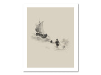 Thumbnail for Peter and Jesus walk on water Poster Print