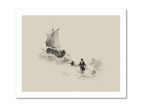 Thumbnail for Peter and Jesus walk on water Poster Print