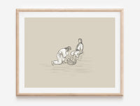 Thumbnail for Jesus Washing Feet Poster Print