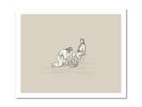 Thumbnail for Jesus Washing Feet Poster Print