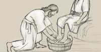 Thumbnail for Jesus Washing Feet Poster Print