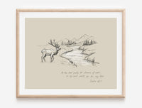 Thumbnail for As the deer pants for streams of water so my soul pants for you, my God (Psalm 42:1) Poster Print #2