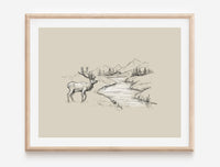 Thumbnail for As the deer pants for streams of water so my soul pants for you, my God (Psalm 42:1) Poster Print #2
