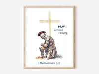 Thumbnail for Prayer Warrior - Pray without ceasing (1 Thessalonians 5:17) Poster Print