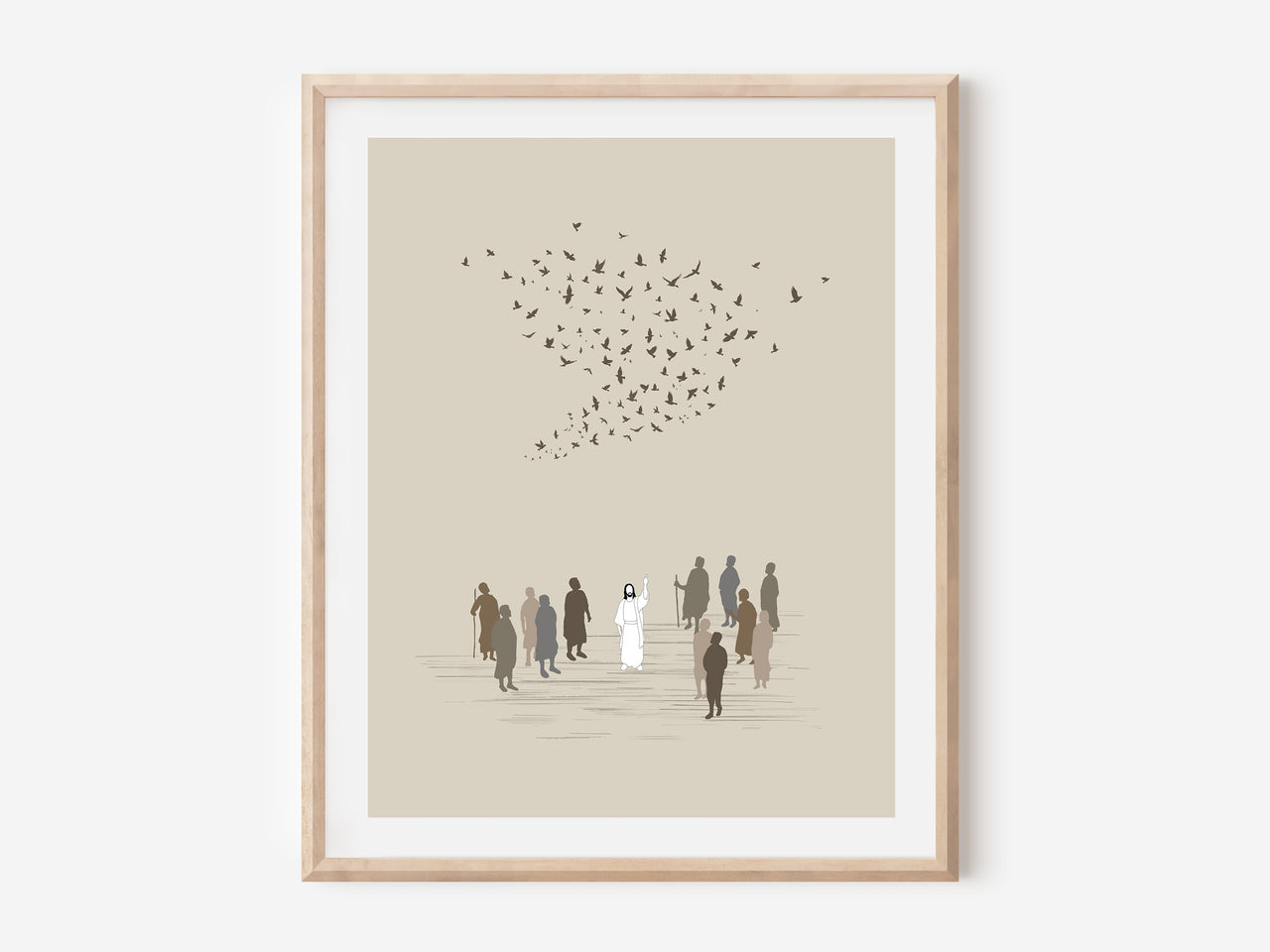 Look at the Birds of the air Poster Print