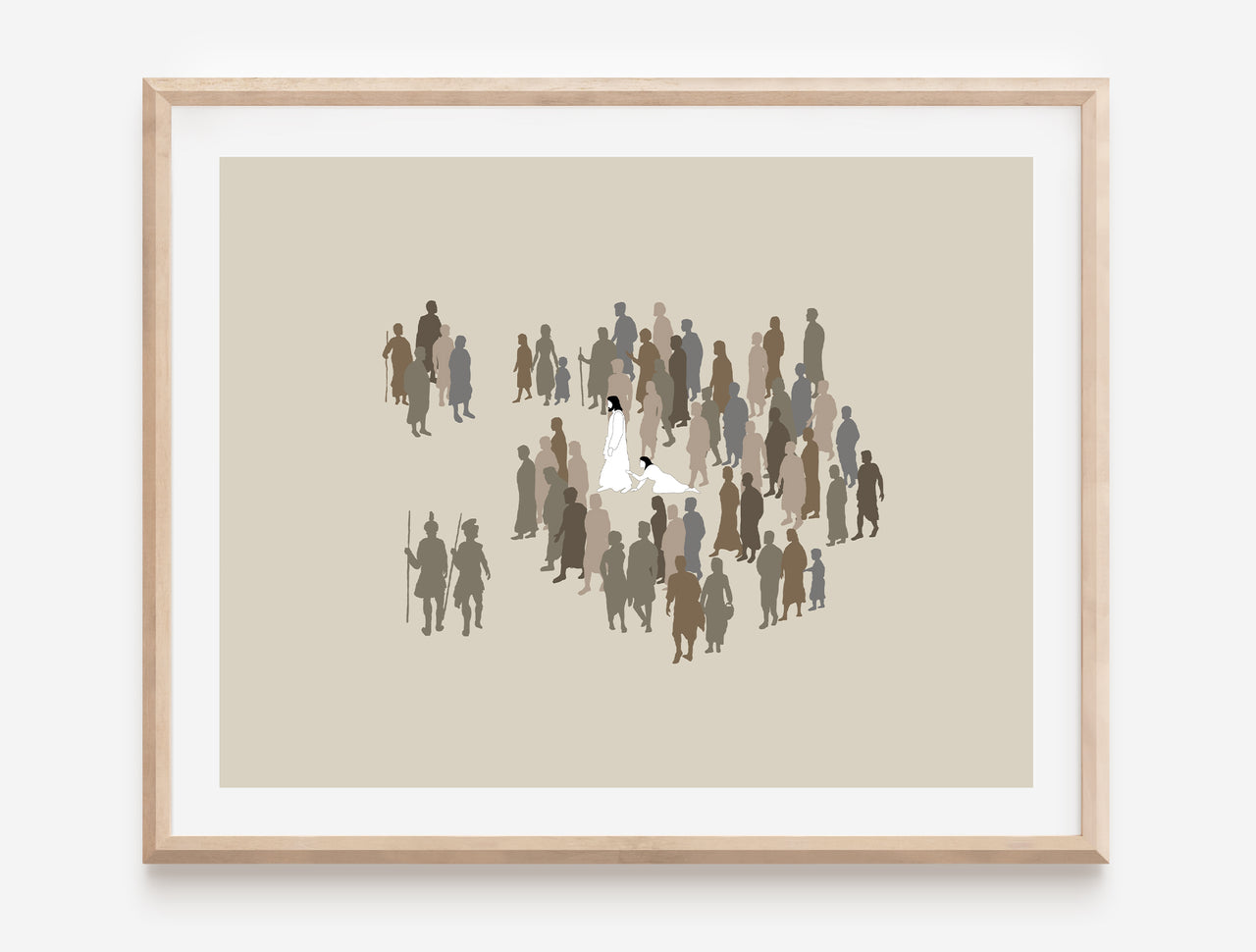 Jesus healing the bleeding woman Poster Print #6
