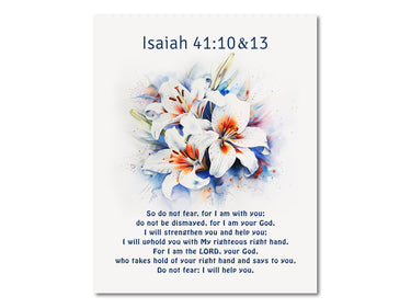 Isaiah 41:10,13 Digital download printable art