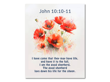 John 10:10-11 Digital download printable art