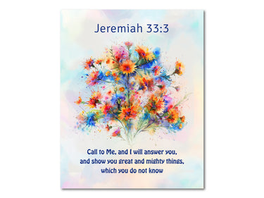 Jeremiah 33:3 Digital download printable art