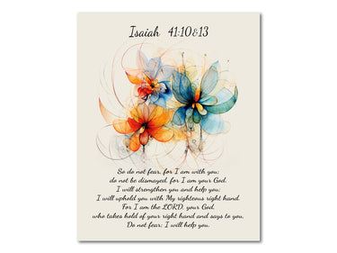 Isaiah 41:10,13 Digital download printable art