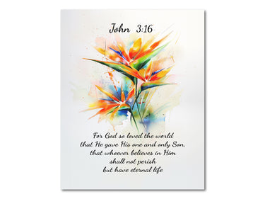 John 3:16 Digital download printable art