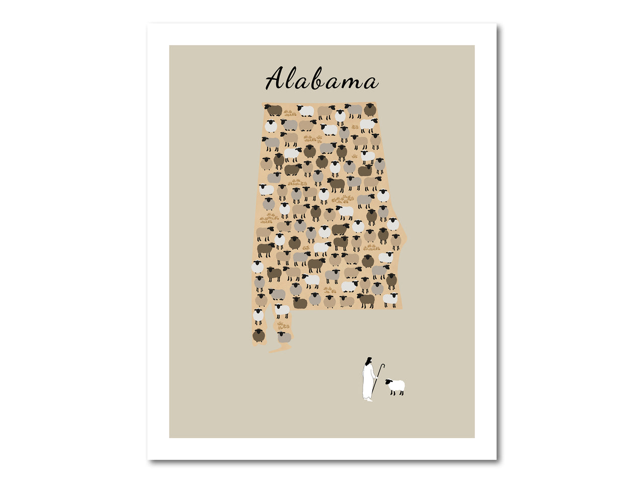 Lost Sheep from Alabama Poster Print