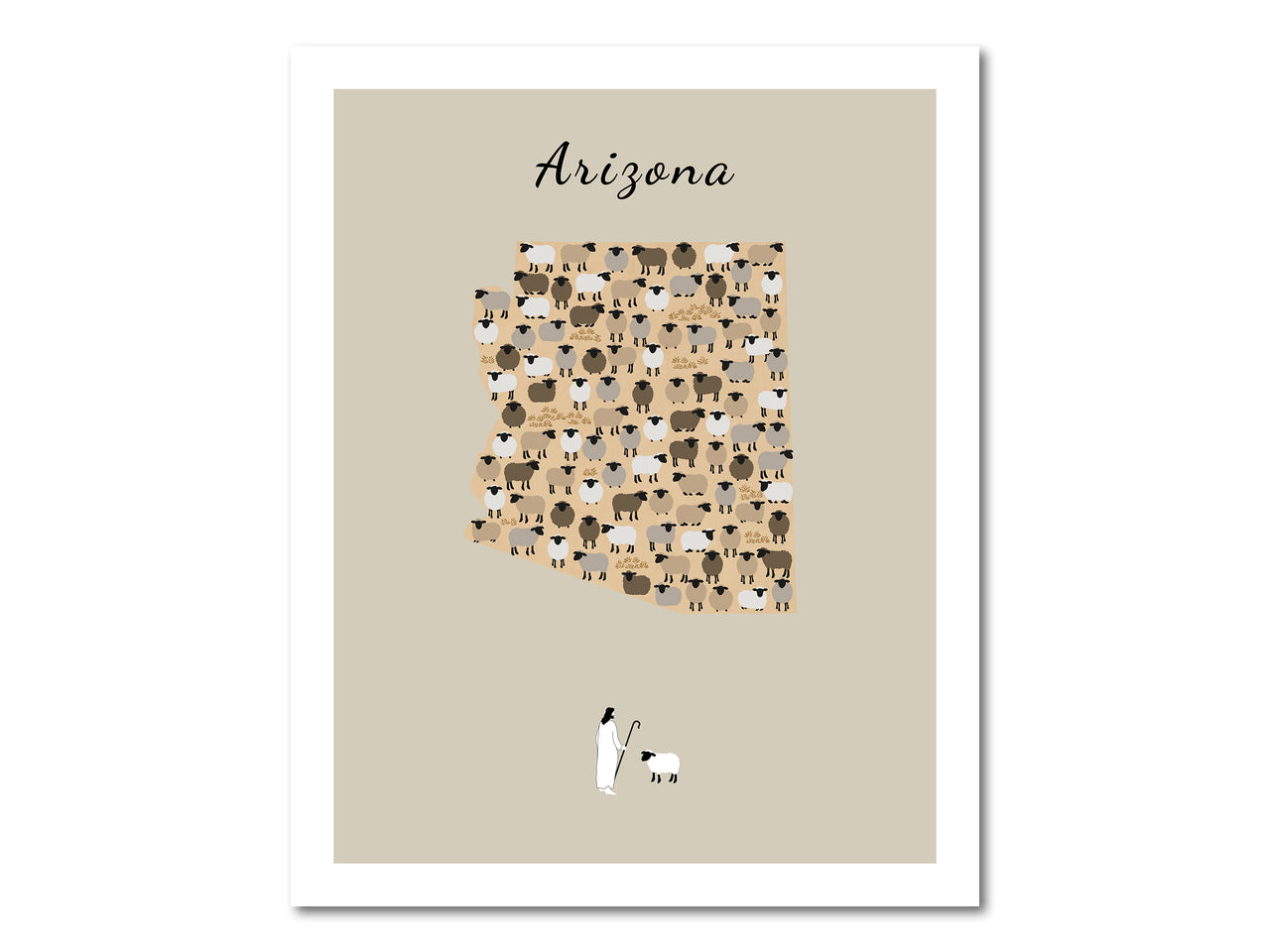 Lost Sheep from Arizona Poster Print