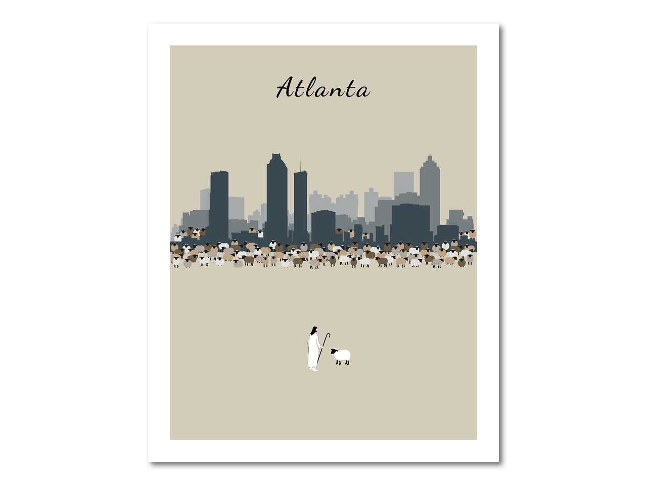 Lost Sheep from Atlanta Poster Print