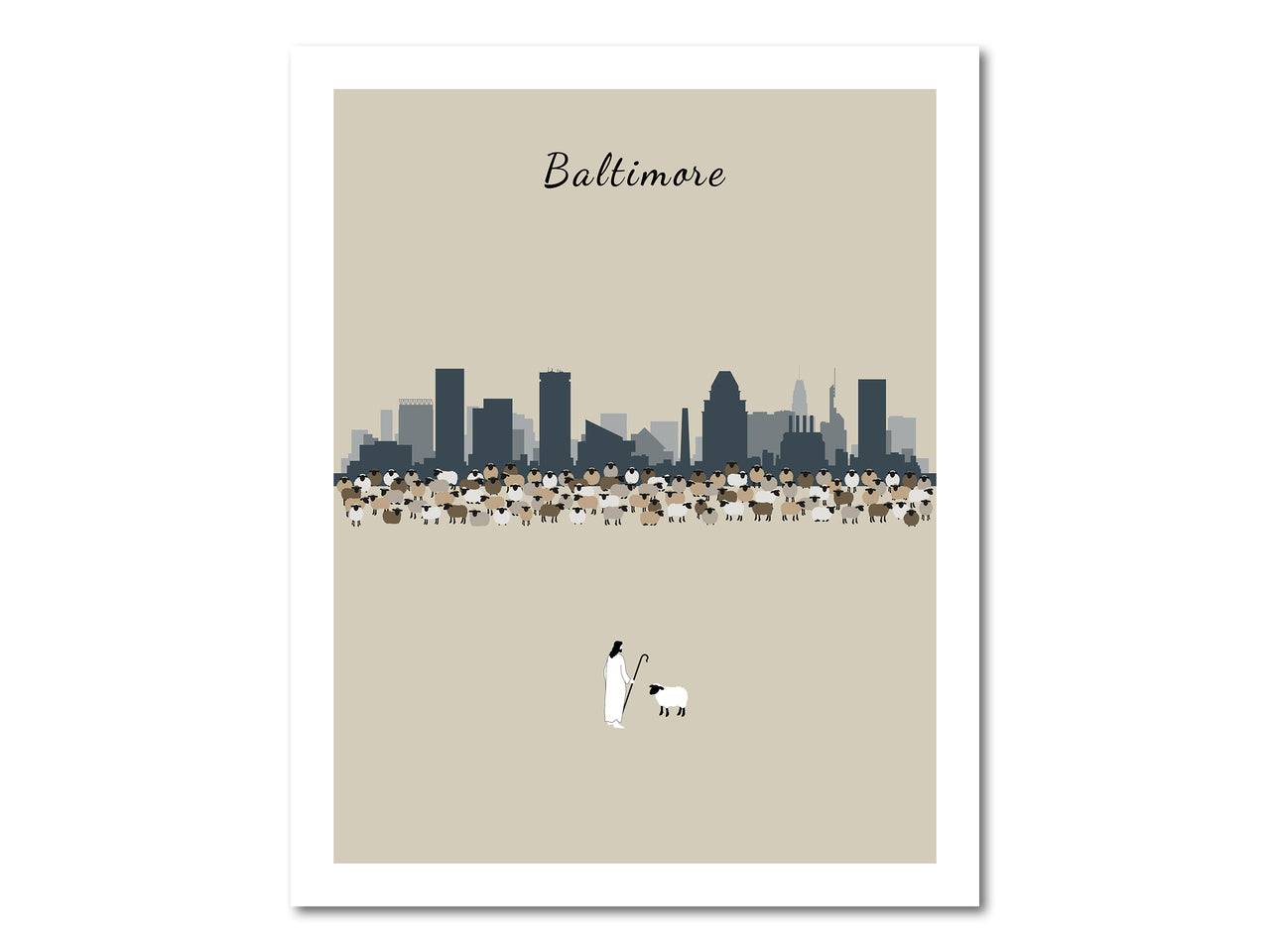 Lost Sheep from Baltimore Poster Print