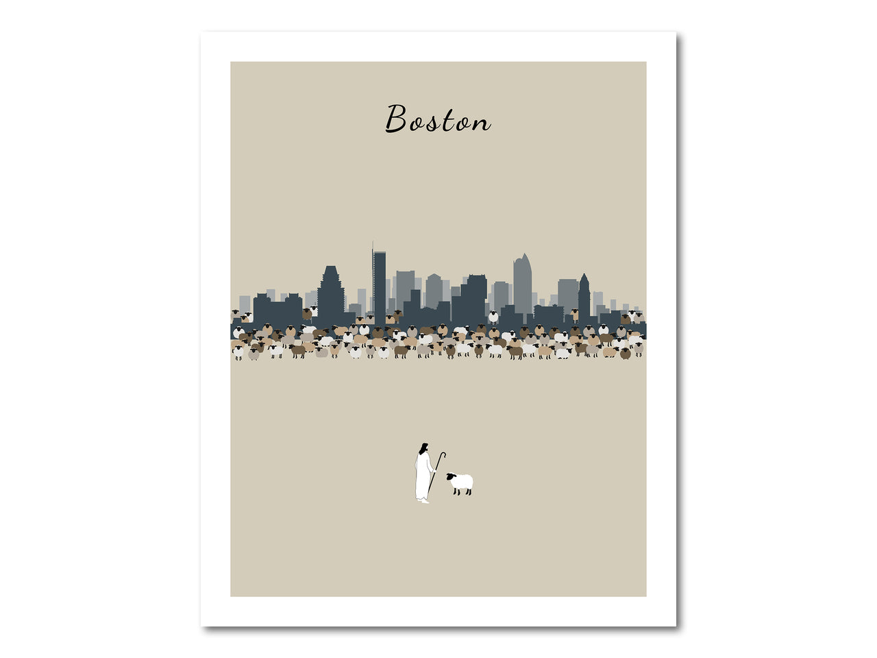 Lost Sheep from Boston Poster Print