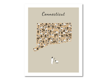 Connecticut state Parable of the Lost Sheep Digital download printable art