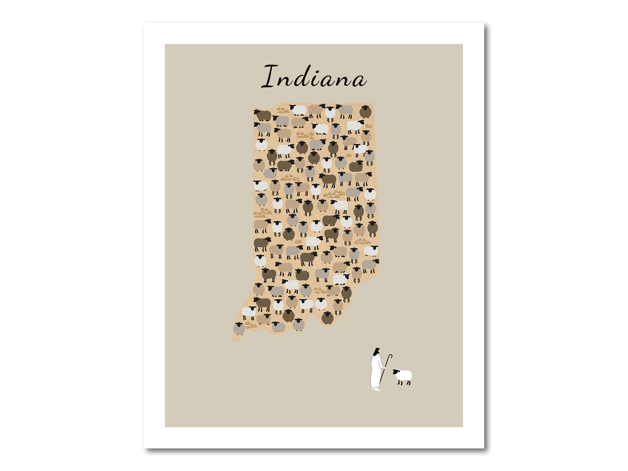 Lost Sheep from Indiana Poster Print