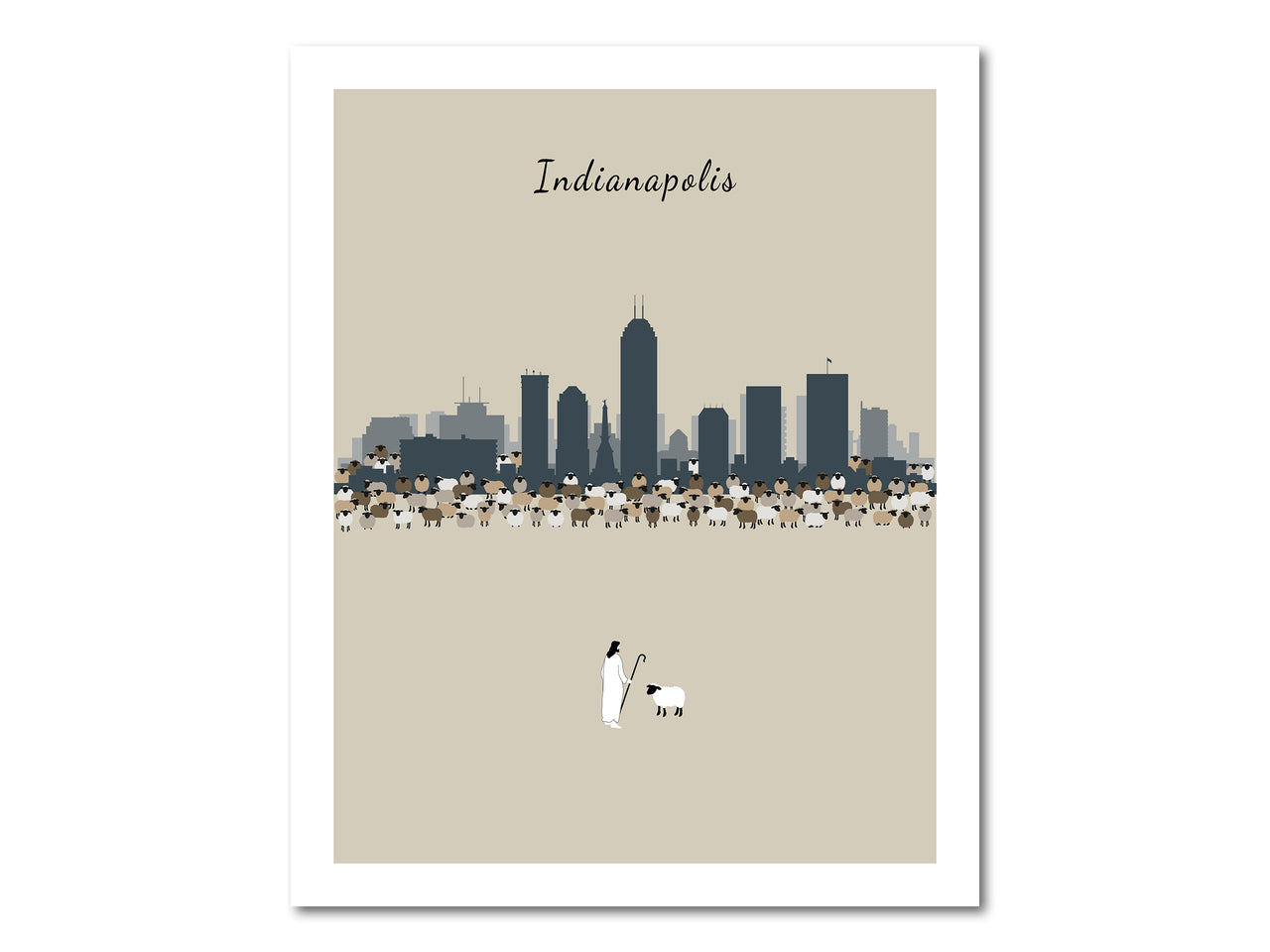 Lost Sheep from Indianapolis Poster Print