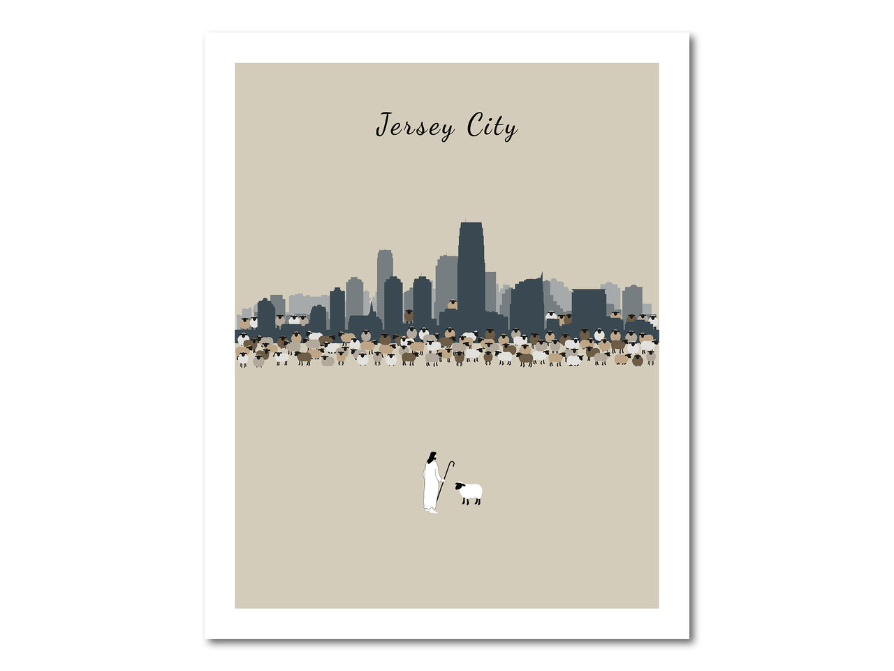 Lost Sheep from Jersey City Poster Print