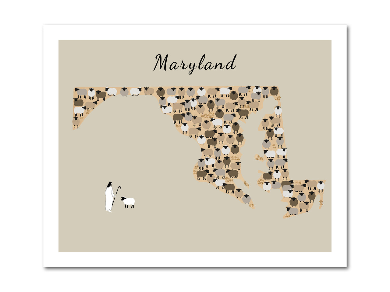 Lost Sheep from Maryland Poster Print