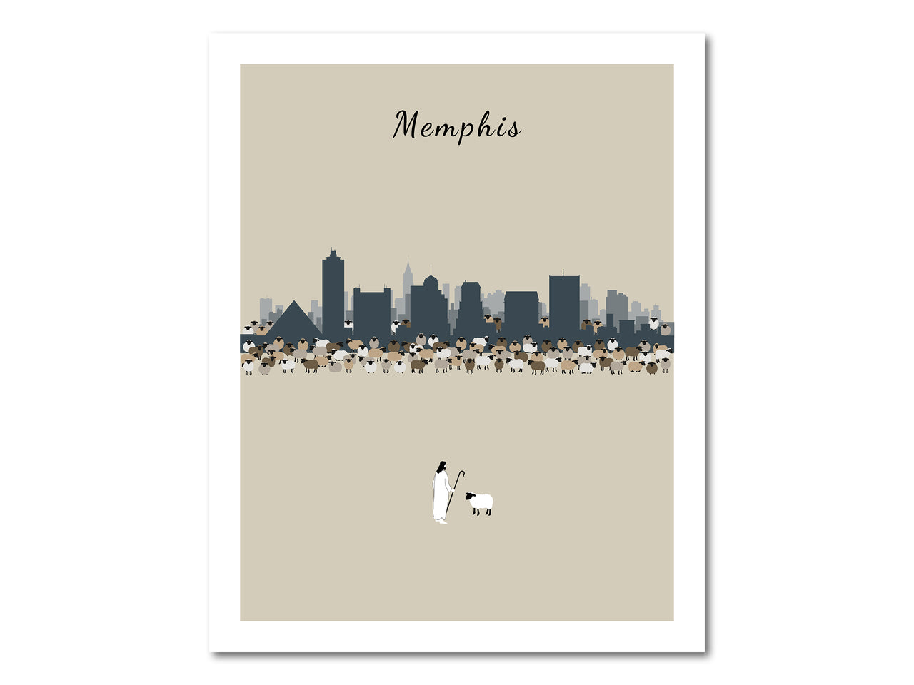 Lost Sheep from Memphis Poster Print