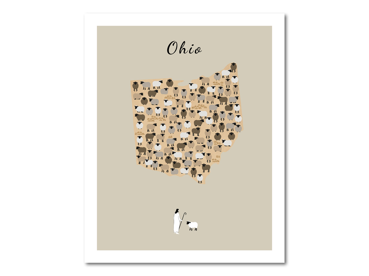 Lost Sheep from Ohio Poster Print