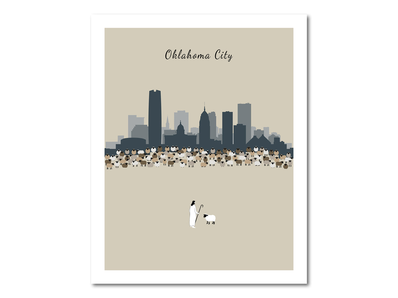 Lost Sheep from Oklahoma City Poster Print