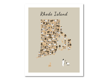 Rhode Island state Parable of the Lost Sheep Digital download printable art