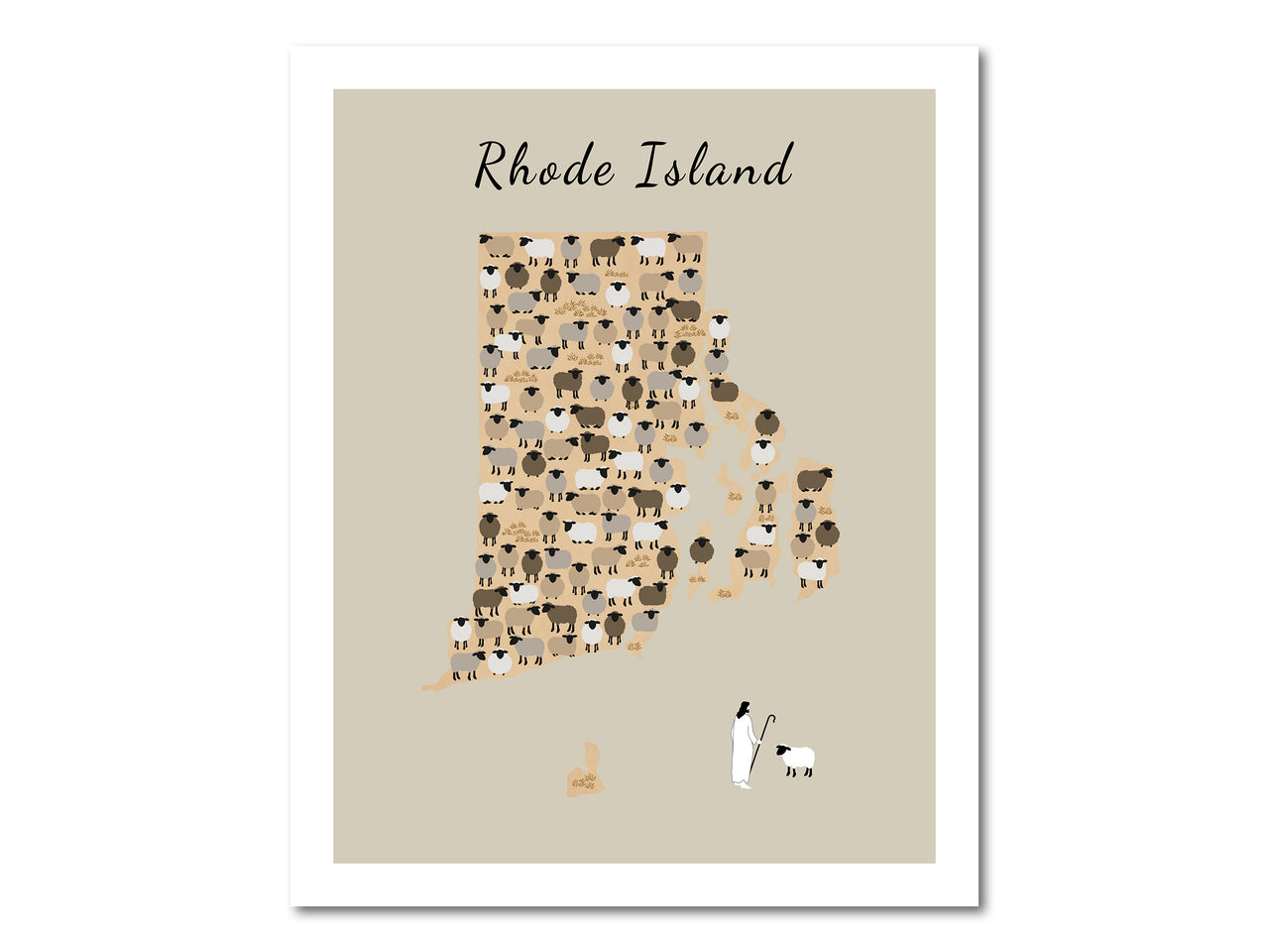 Lost Sheep from Rhode Island Poster Print