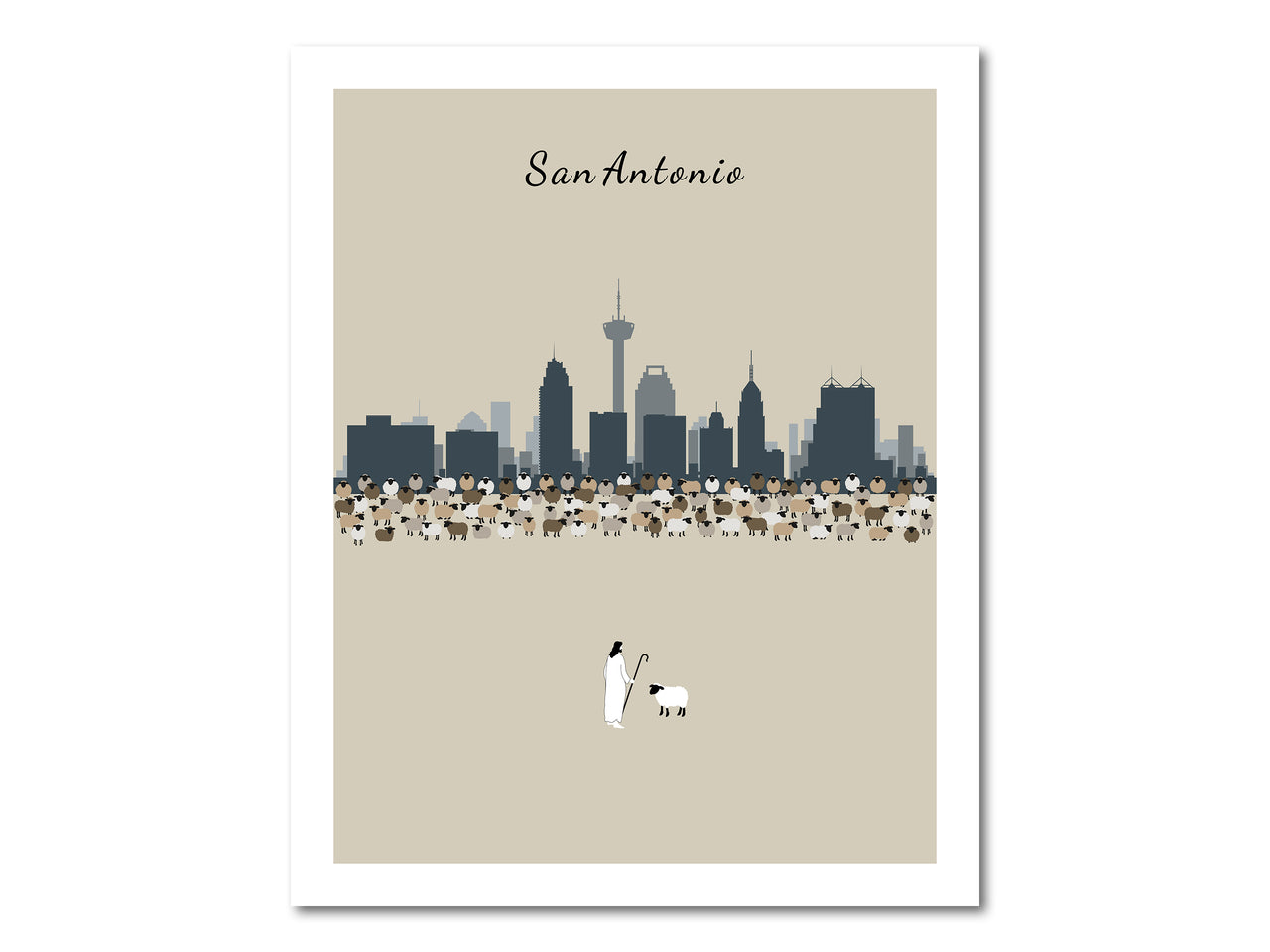 Lost Sheep from San Antonio Poster Print