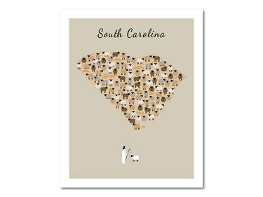 South Carolina state Parable of the Lost Sheep Digital download printable art