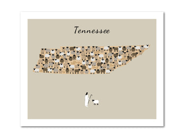Tennessee state Parable of the Lost Sheep Digital download printable art