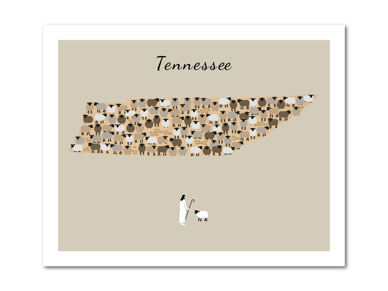 Lost Sheep from Tennessee Poster Print
