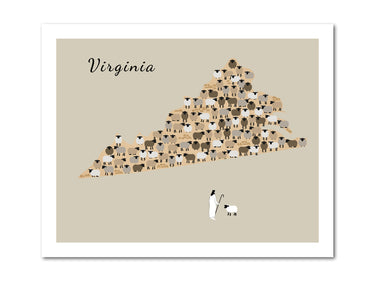 Virginia state Parable of the Lost Sheep Digital download printable art