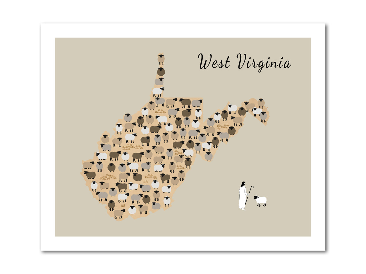Lost Sheep from West Virginia Poster Print
