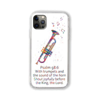 Thumbnail for Psalm 98:6 Trumpet Phone Case #white background