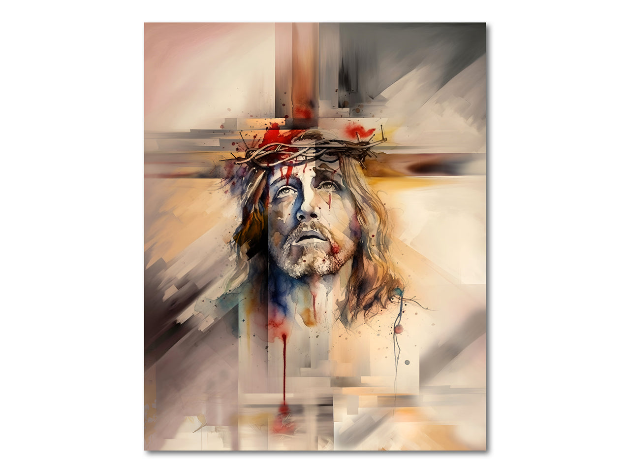 Jesus Christ on the cross Poster Print