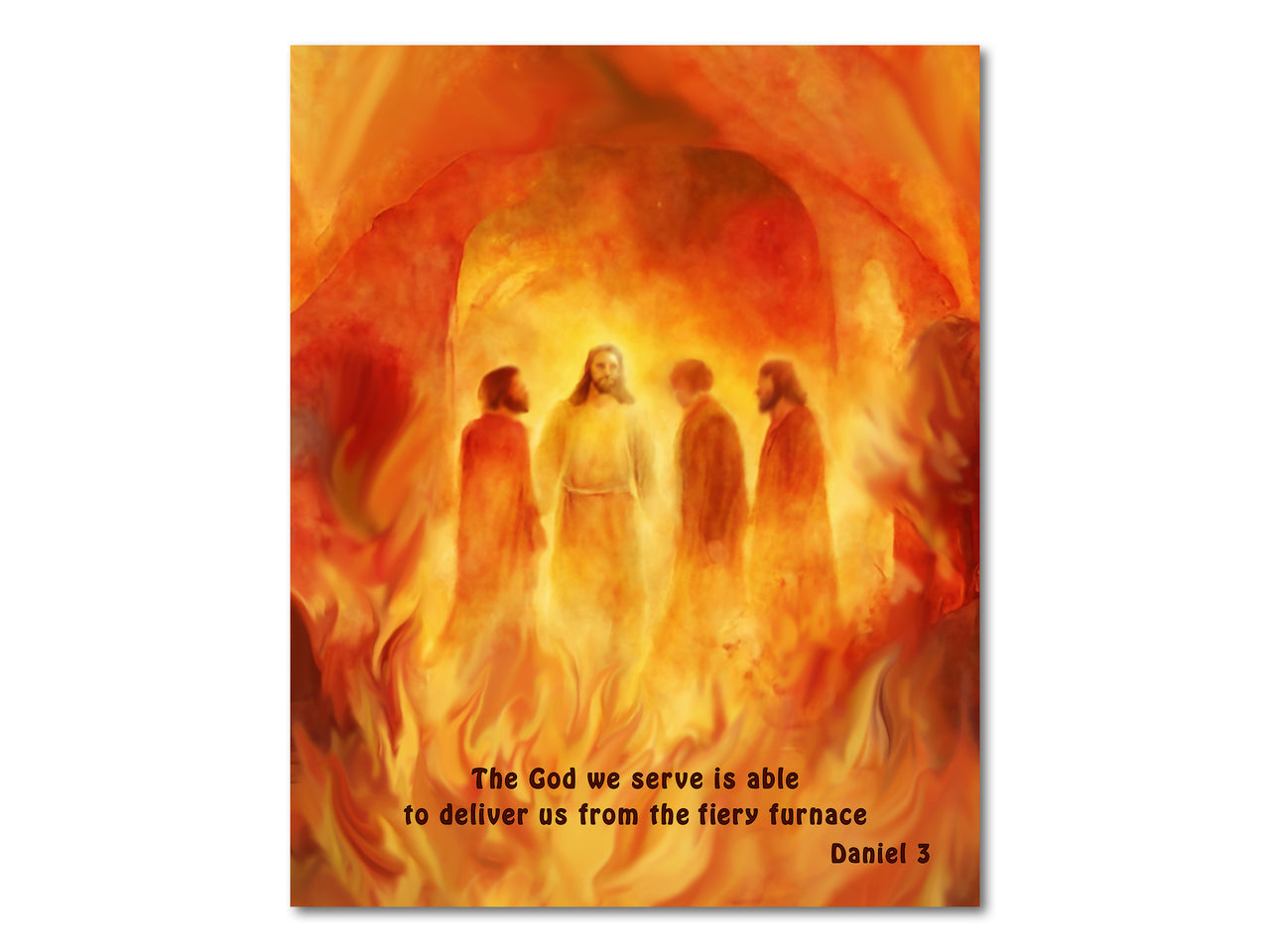 The Fiery Furnace Shadrach Meshach and Abednego Poster Print #1