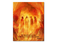 Thumbnail for The Fiery Furnace Shadrach Meshach and Abednego Poster Print #1