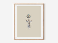 Thumbnail for Jesus holding the world Poster Print