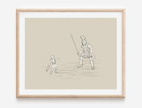 Thumbnail for David and Goliath Digital download printable art #1